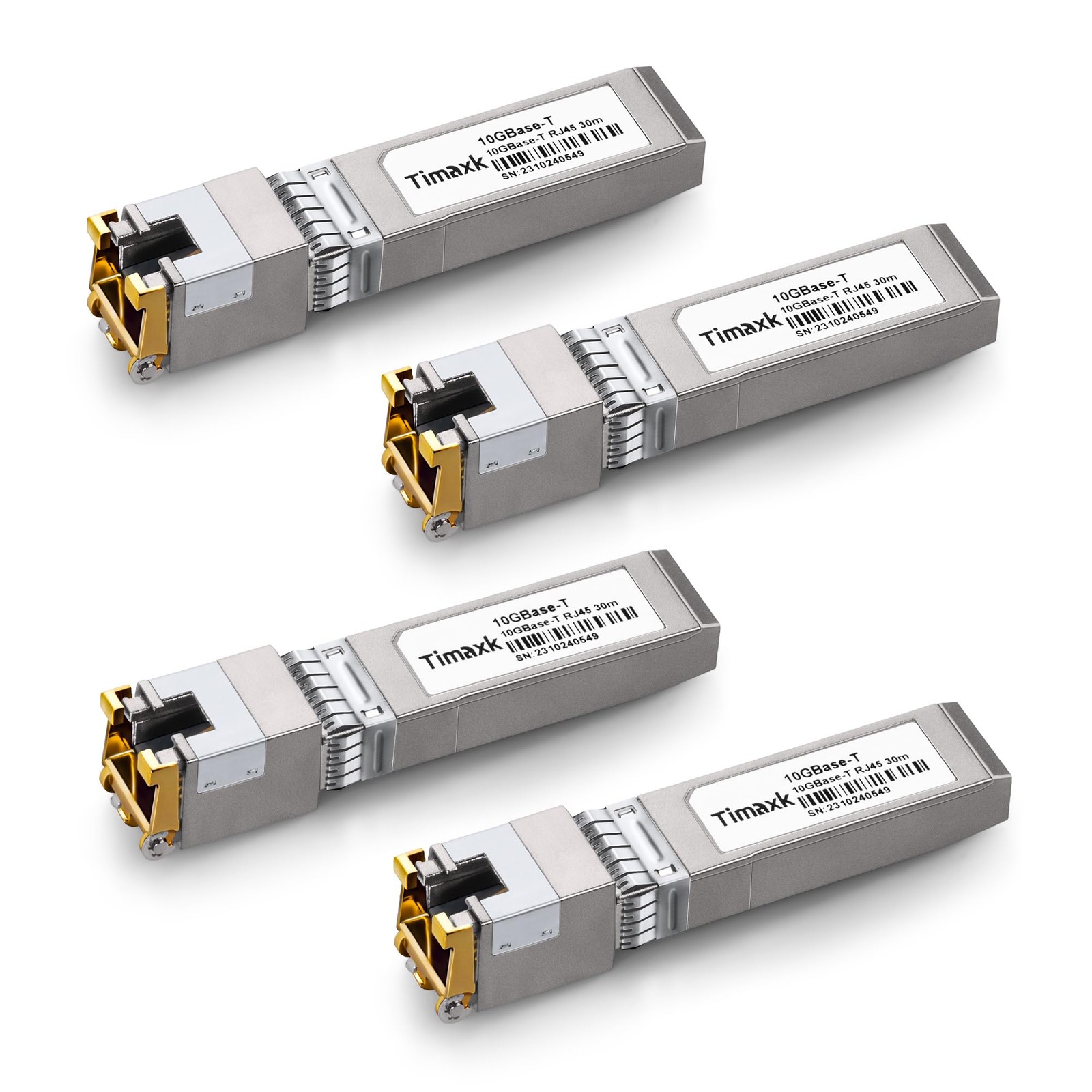 4Pack 10GBase-T SFP+ to RJ-45 Transceiver, 10Gbe SFP+ Copper Ethernet Module,…