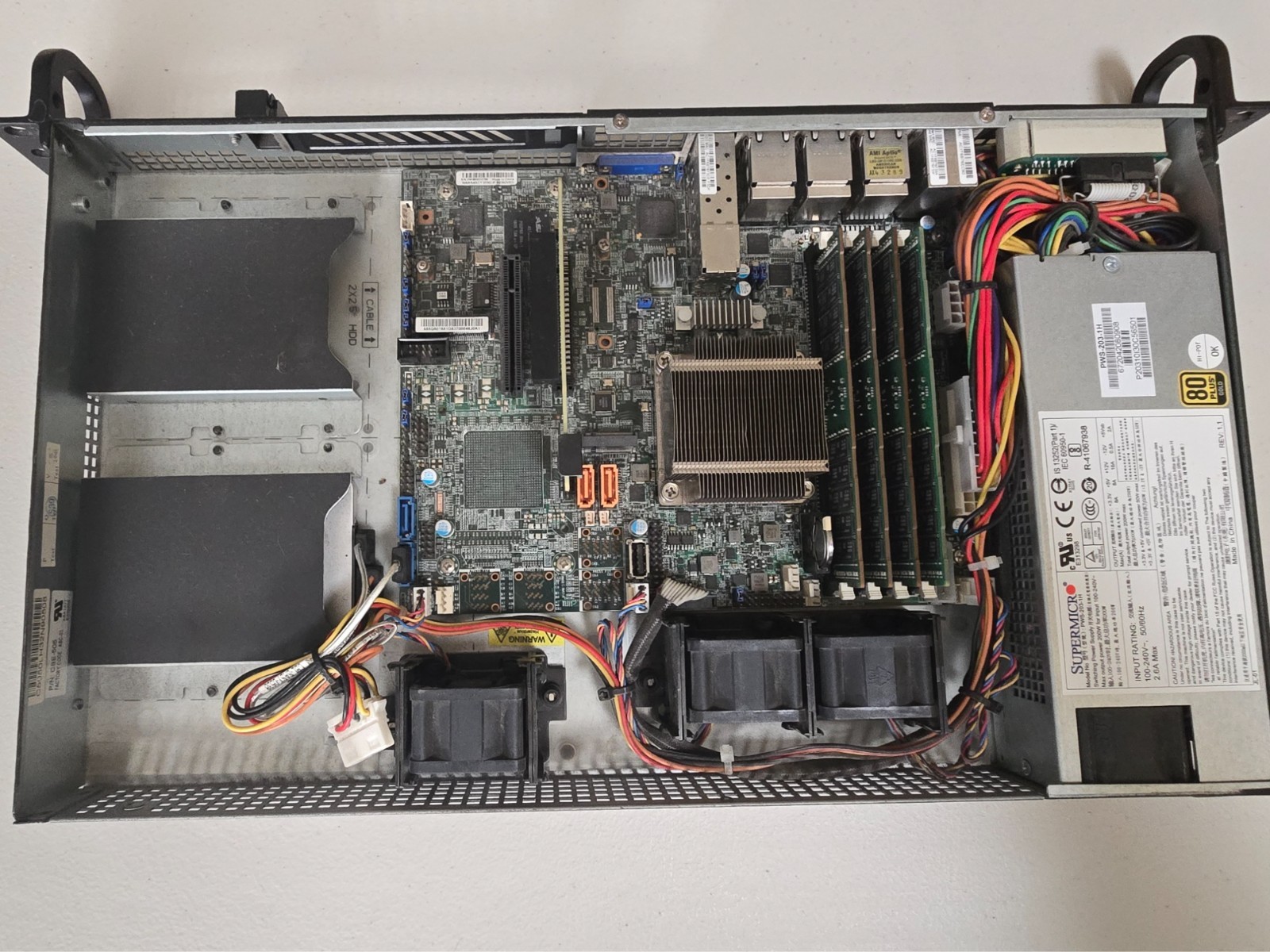 SuperMicro SuperServer 5018D-FN8T   X10SDV-TP8F  64GB Ram  SFPs  250GB SSD