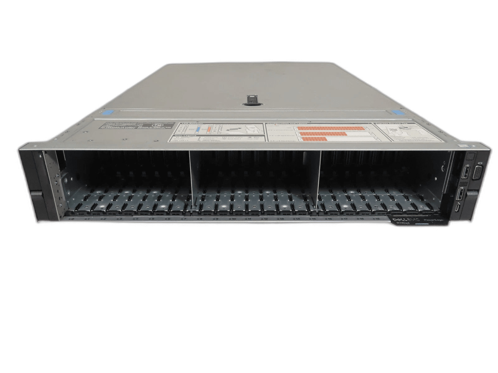 Dell PowerEdge R740xd 24x 2.5″ 2x Gold 6132 2.6GHz / 128gb / H740p / 2x 1100w