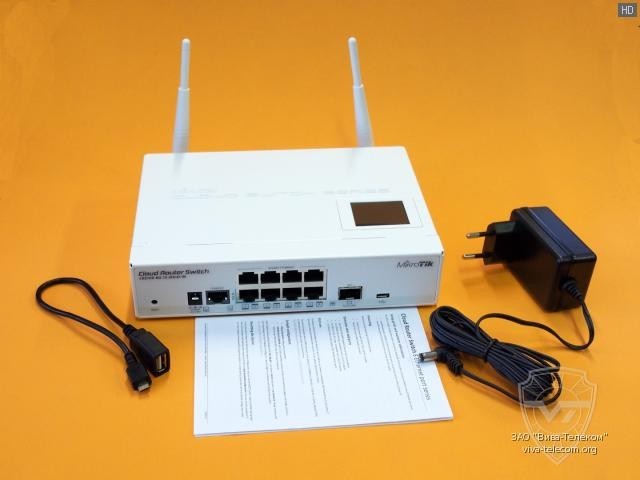 Mikrotik crs109-8g-1s-2hnd-in Cloud Router Switch – built in WiFi and SFP port