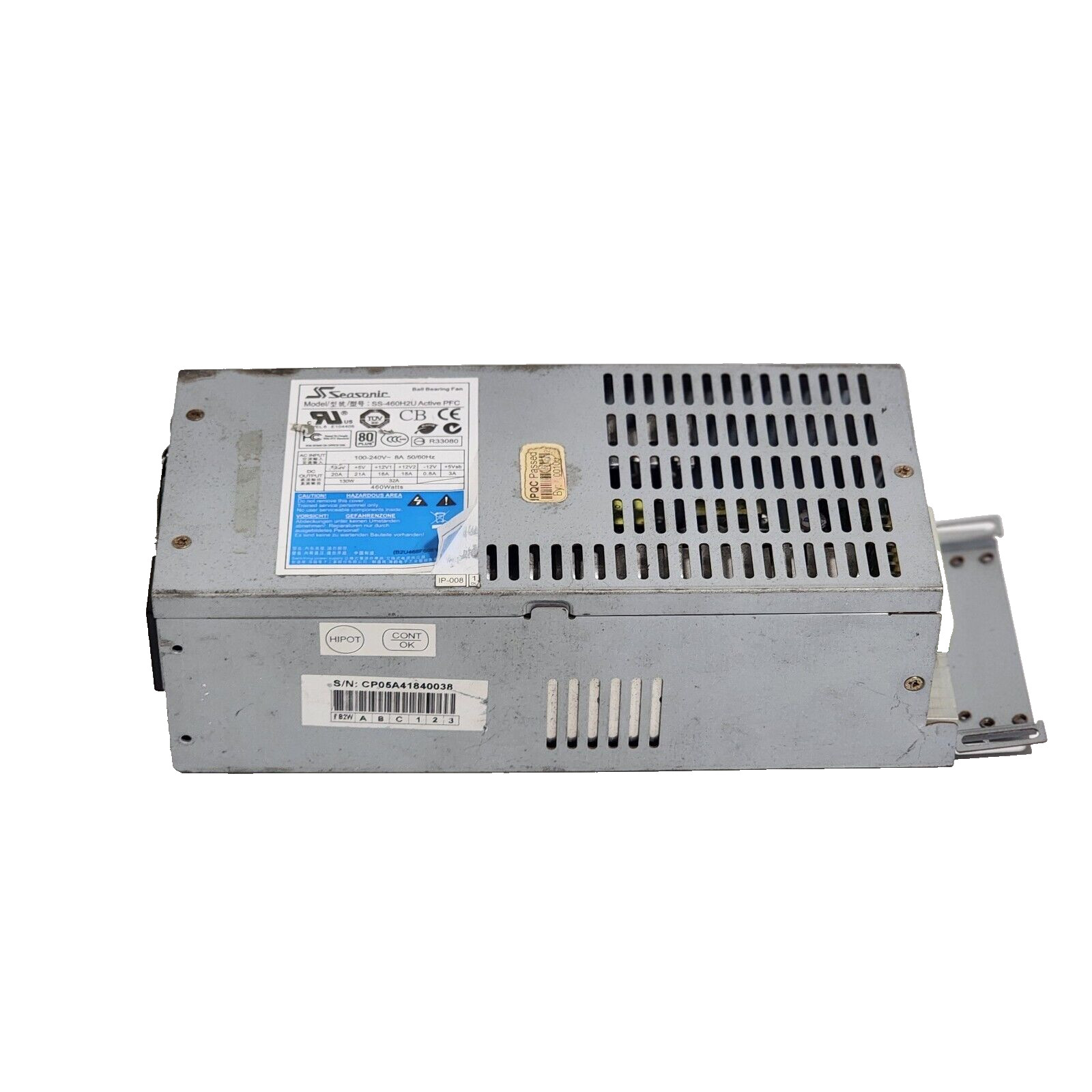 SEASONIC SS-460H2U 460W 2U POWER SUPPLY UNIT 100-240V USED.