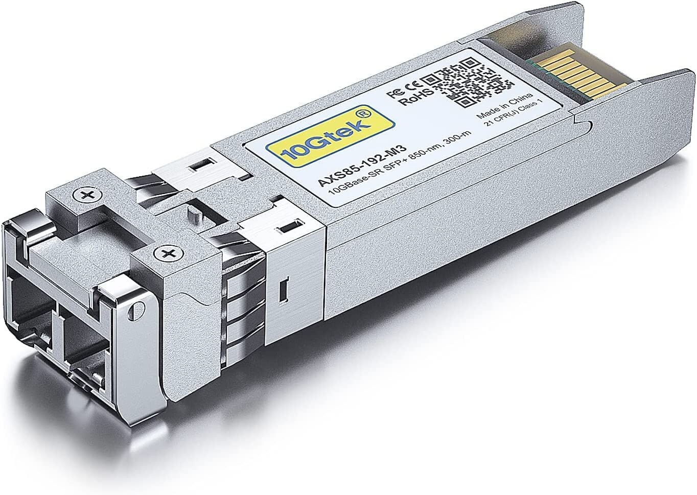 10Gtek 10GBase-SR SFP+ Transceiver 10G 850nm MMF Compatible with Cisco SFP-10G-S