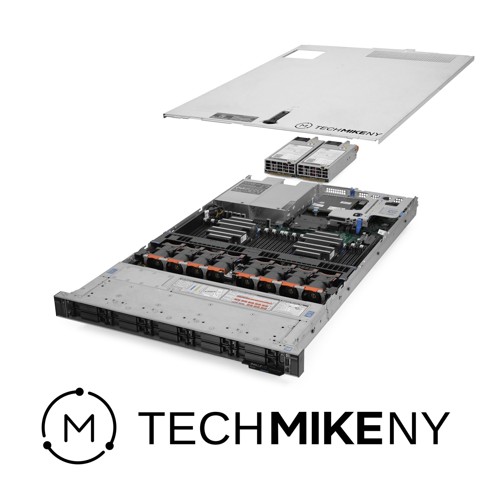 Dell PowerEdge R640 Server 2x Gold 6150 2.70Ghz 36-Core 128GB RAM 10x Caddies