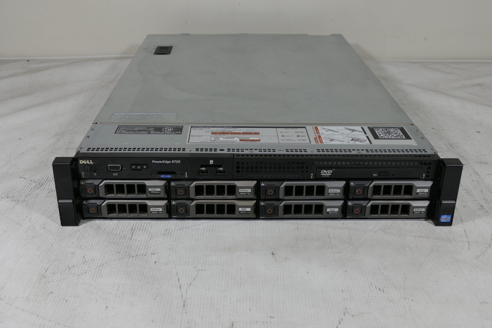 Dell Poweredge R720 8LFF 2x Xeon E5-2690 v2 3GHz 20-Cores  128gb  H710  8x Trays