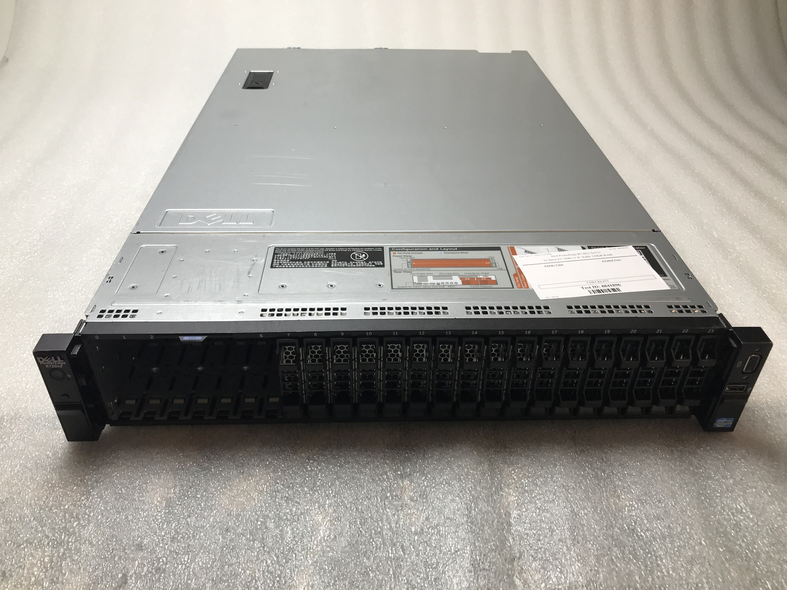 Dell PowerEdge R720xd 2U Server 2x Xeon E5-2640 v2 16 Cores @ 2.0Ghz 32GB RAM