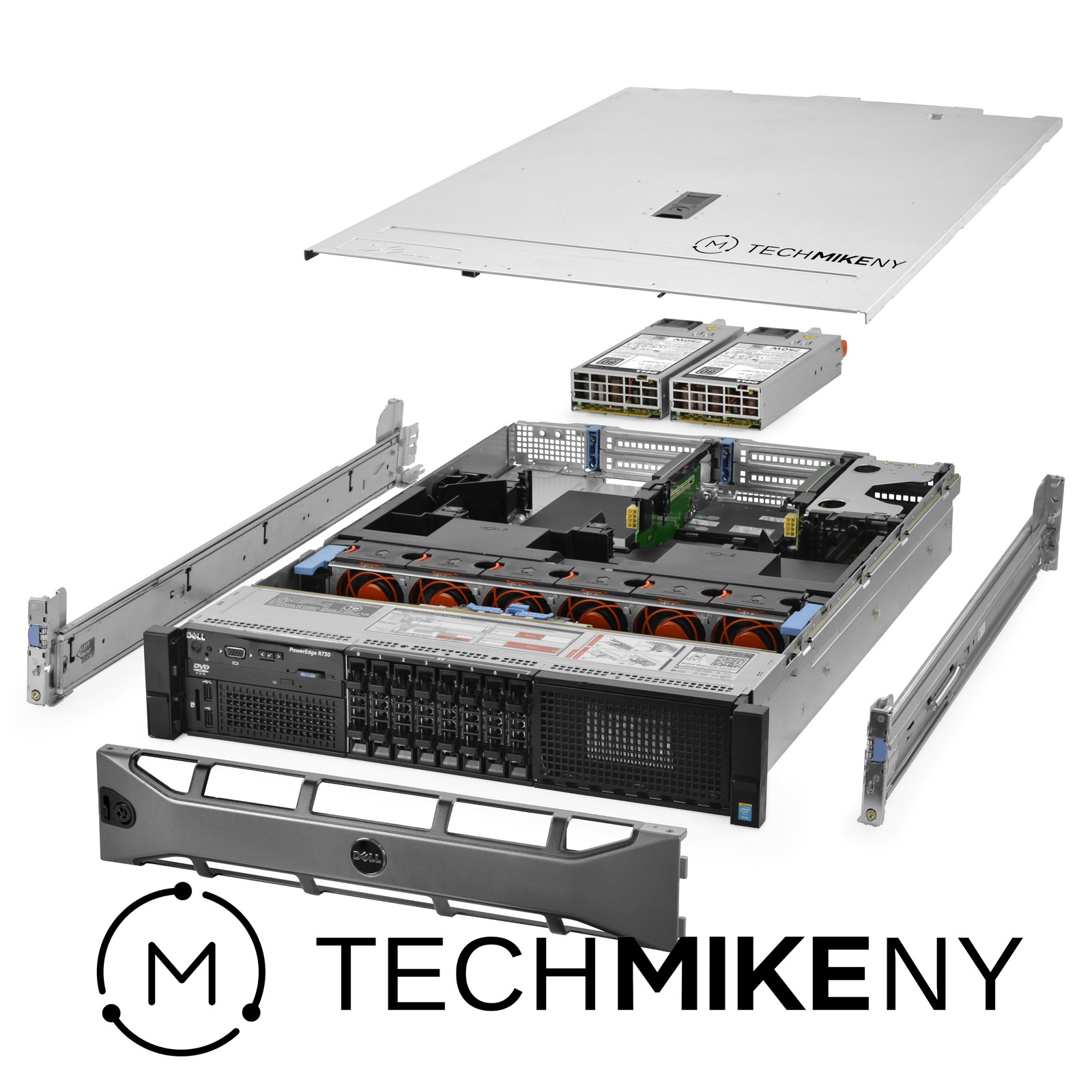 Dell PowerEdge R730 Server 3.20Ghz 16-Core 256GB RAM 1.9TB SSDs + 11TB Storage