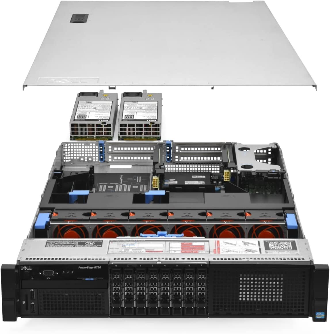 Dell PowerEdge R720 2U Rack Mount Server PER720 2x E5-2680 | 128GB | 6x 900GB