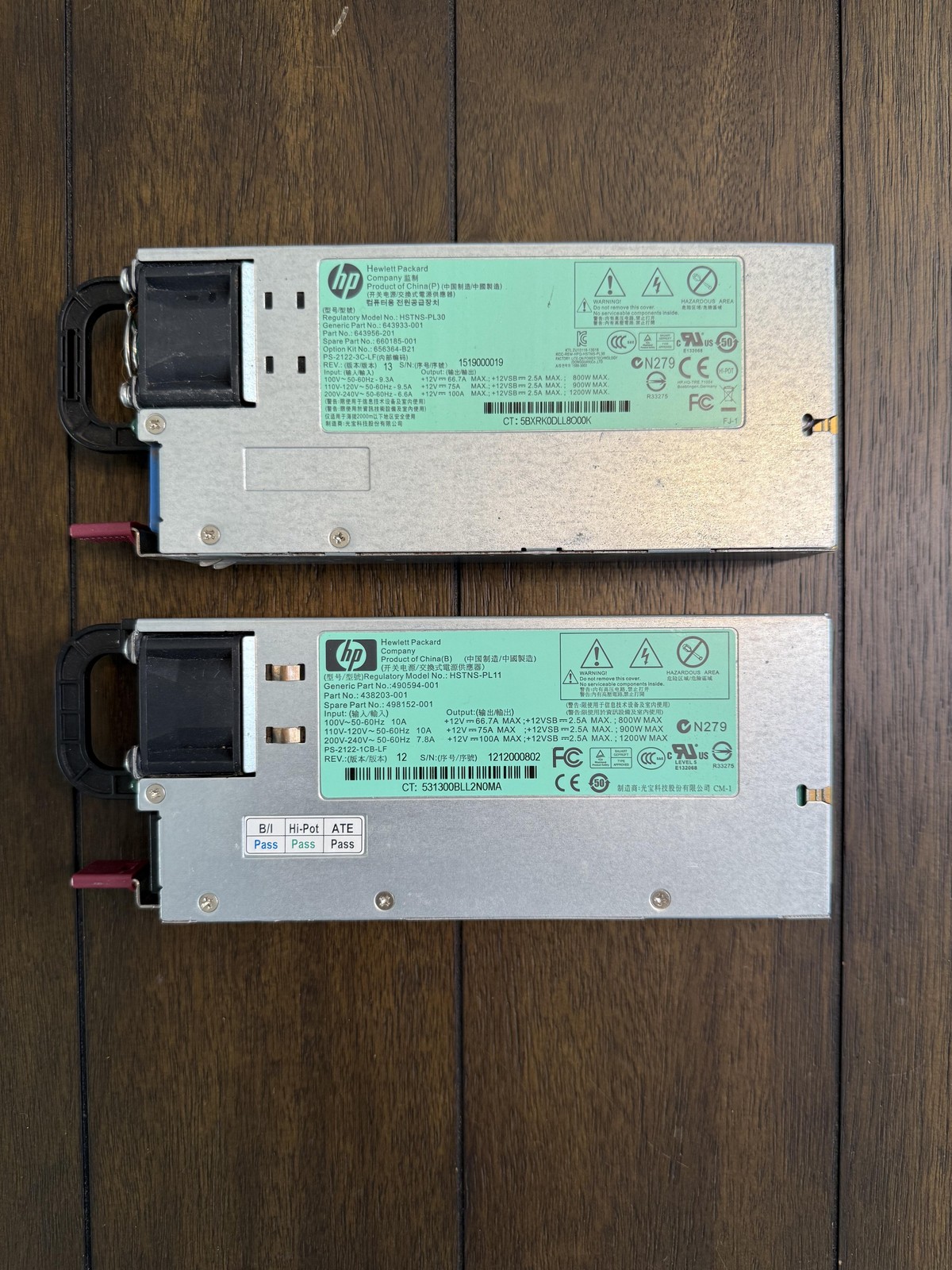 HP 1200W Server Power Supply Lot HSTNS-PL30 PL11 643933-001 490594-001