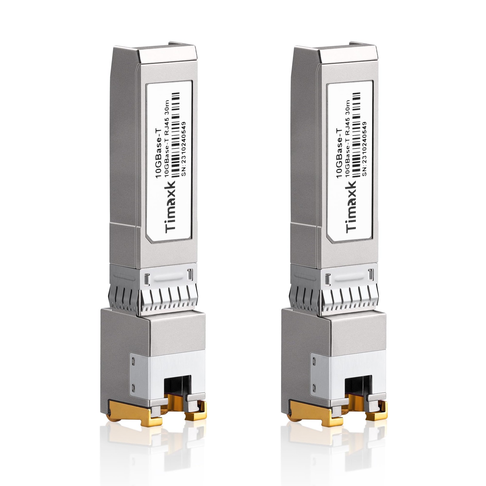 2 Pack 10GBase-T SFP+ to RJ-45 Transceiver, 10Gbe SFP+ Copper Ethernet Module…