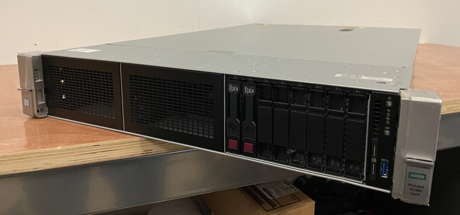 HP Proliant DL380 Gen9  64gb ram, 2x xeon e5-2620v4 p440ar 2 psu, 2x 1.2tb sas