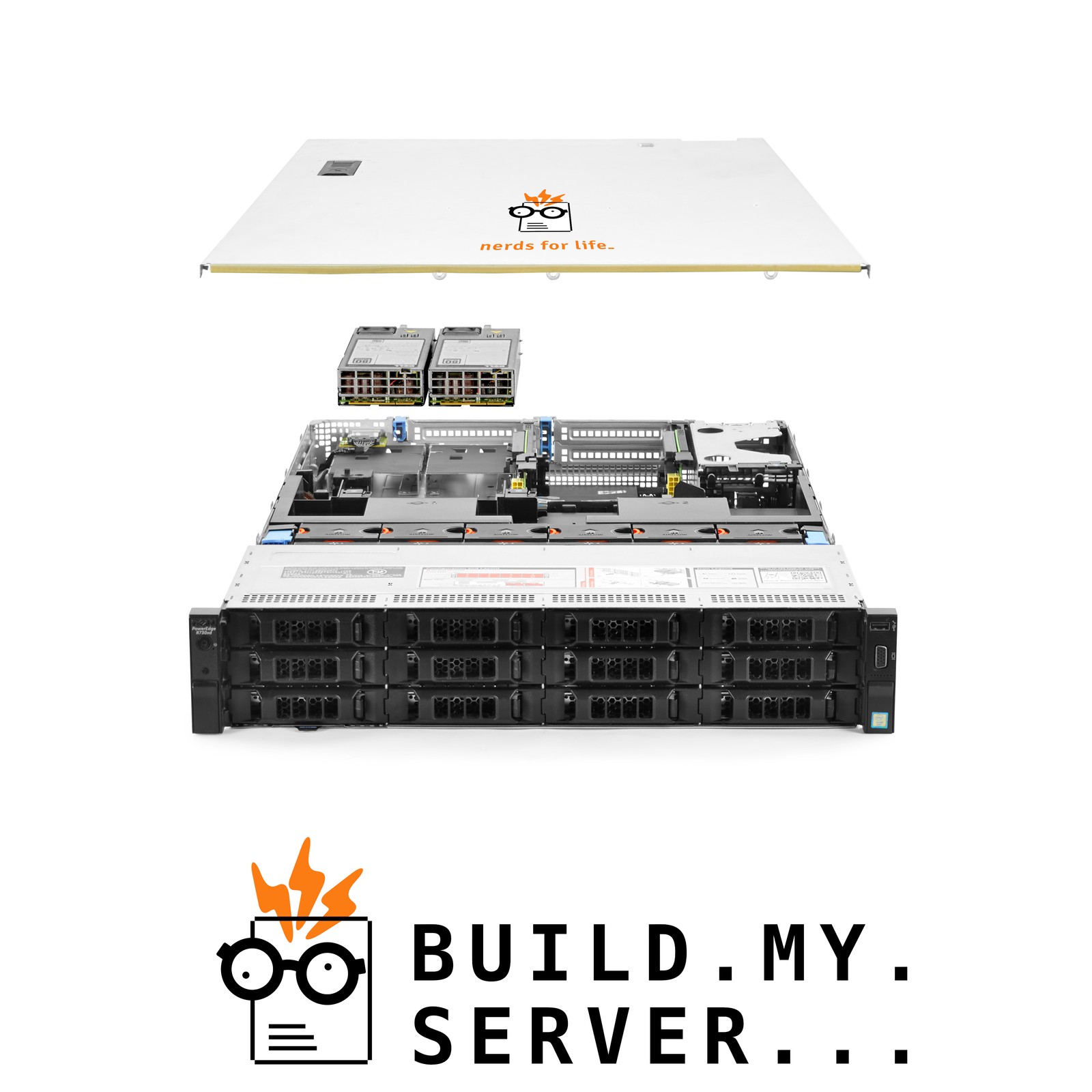 Dell PowerEdge R730xd Server 1.80Ghz 16-Core 64GB RAM 960GB SSDs + 48TB Storage