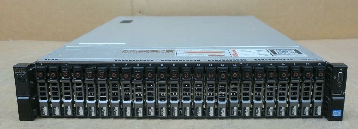 Dell PowerEdge R720xd 2x 8C E5-2650v2 2.6GHz 96GB Ram 24x 1TB 2x 600GB 2U Server