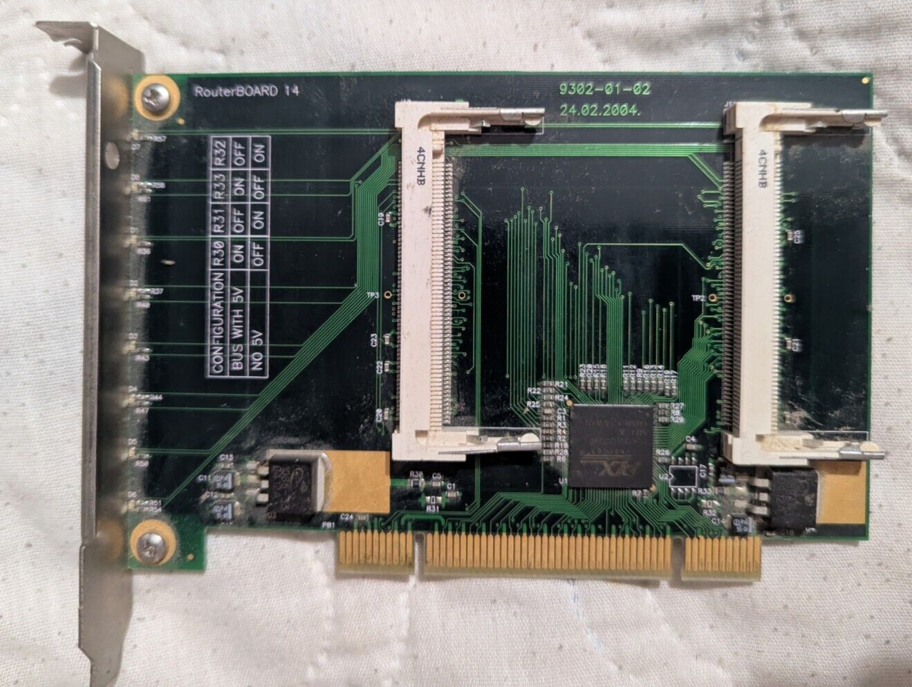 MikroTik routerboard RB14 MiNI-PCI Good working condition Fast Free Shipping