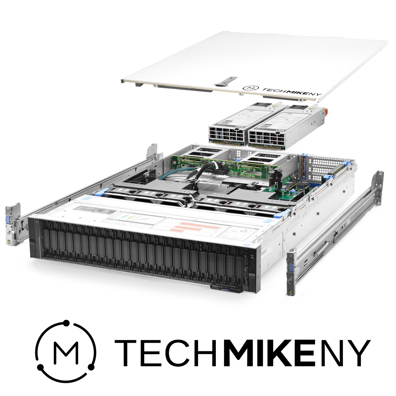 Dell PowerEdge R740xd Server 24-Bay 3.00Ghz 36-Core 320GB RAM +24x Caddies Rails