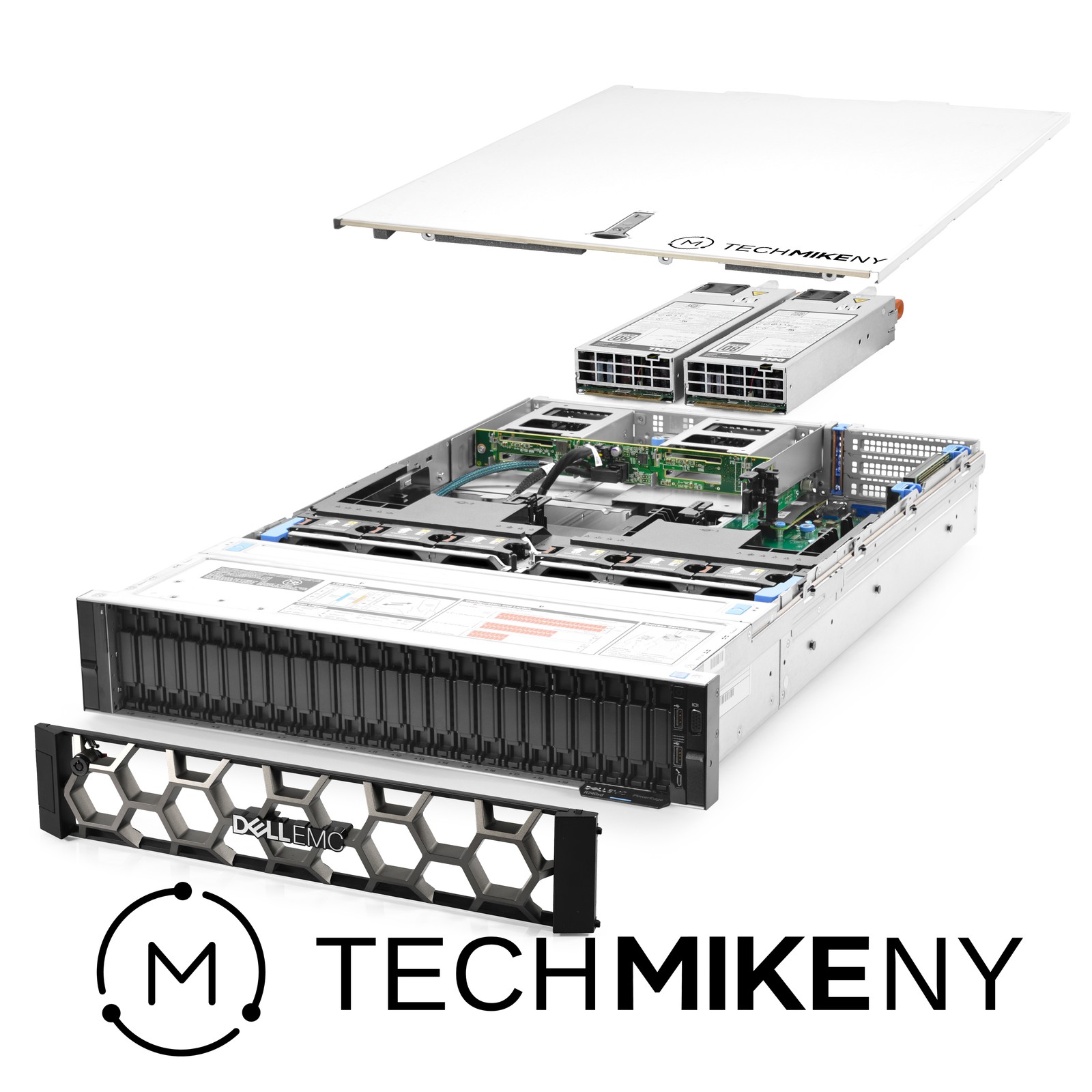 Dell PowerEdge R740xd Server 24-Bay 2.20Ghz 56-Core 1.2TB RAM 48TB SSD Storage