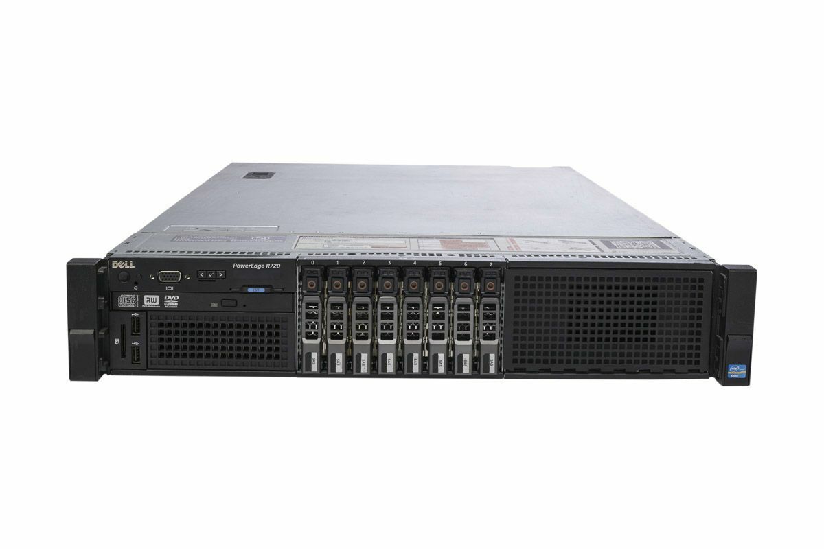 Dell PowerEdge R720 2x Six-Core E5-2640 2.5GHz 64GB Ram 8x 1TB 7.2K HDD Server