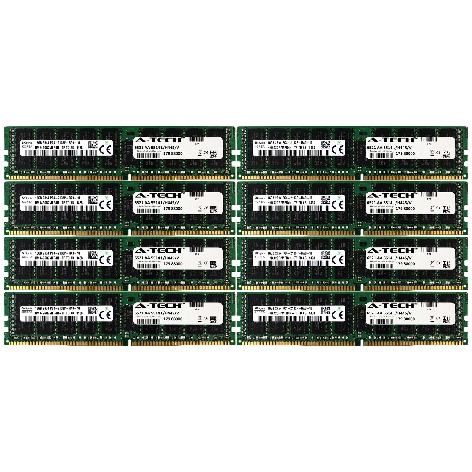 PC4-17000 Hynix 128GB Kit 8x 16GB for Dell PowerEdge R730xd R730 R630 Memory RAM