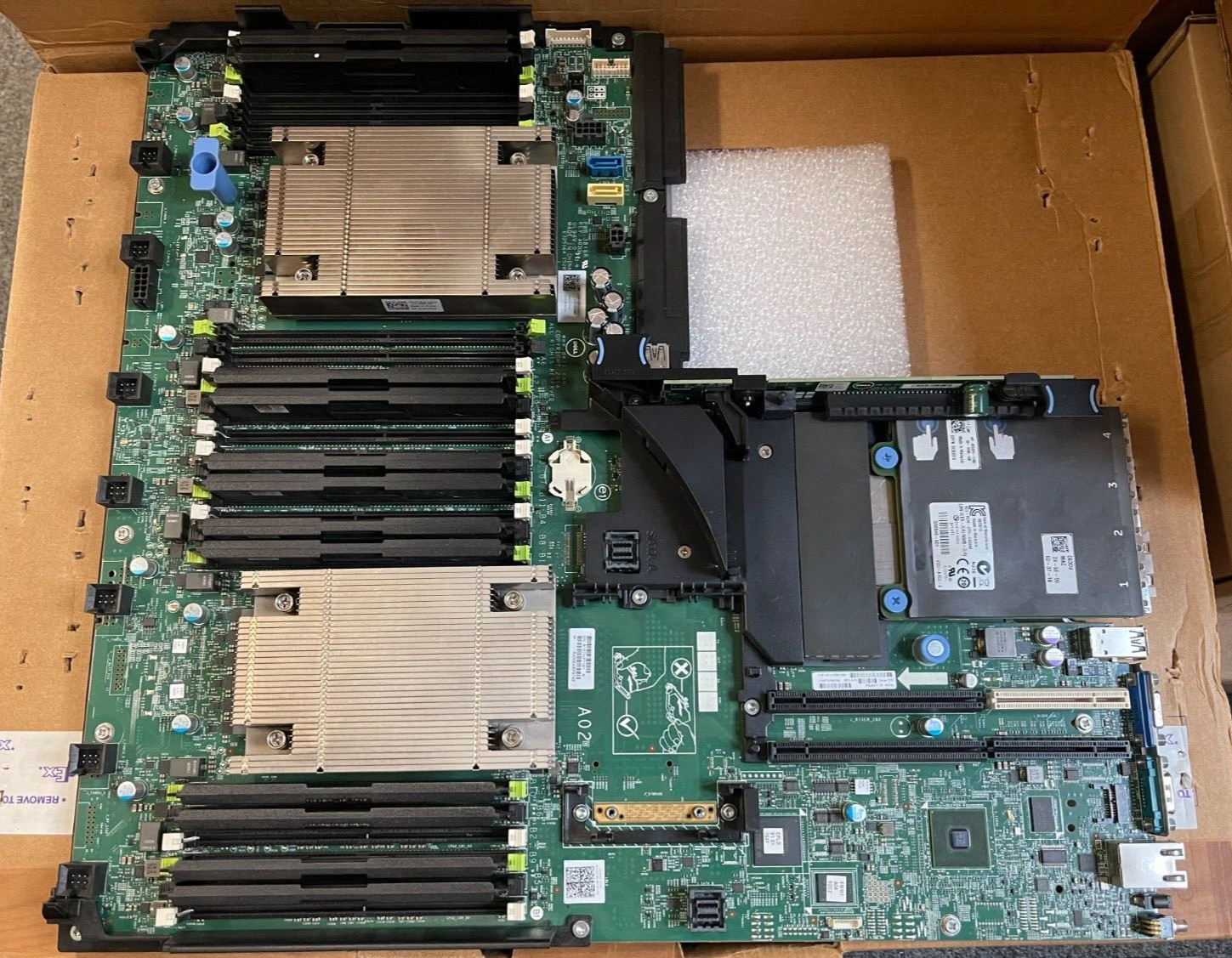 Dell PowerEdge R630 Dual Socket LGA2011 Motherboard 0CNCJW w/ HS + NIC Tested