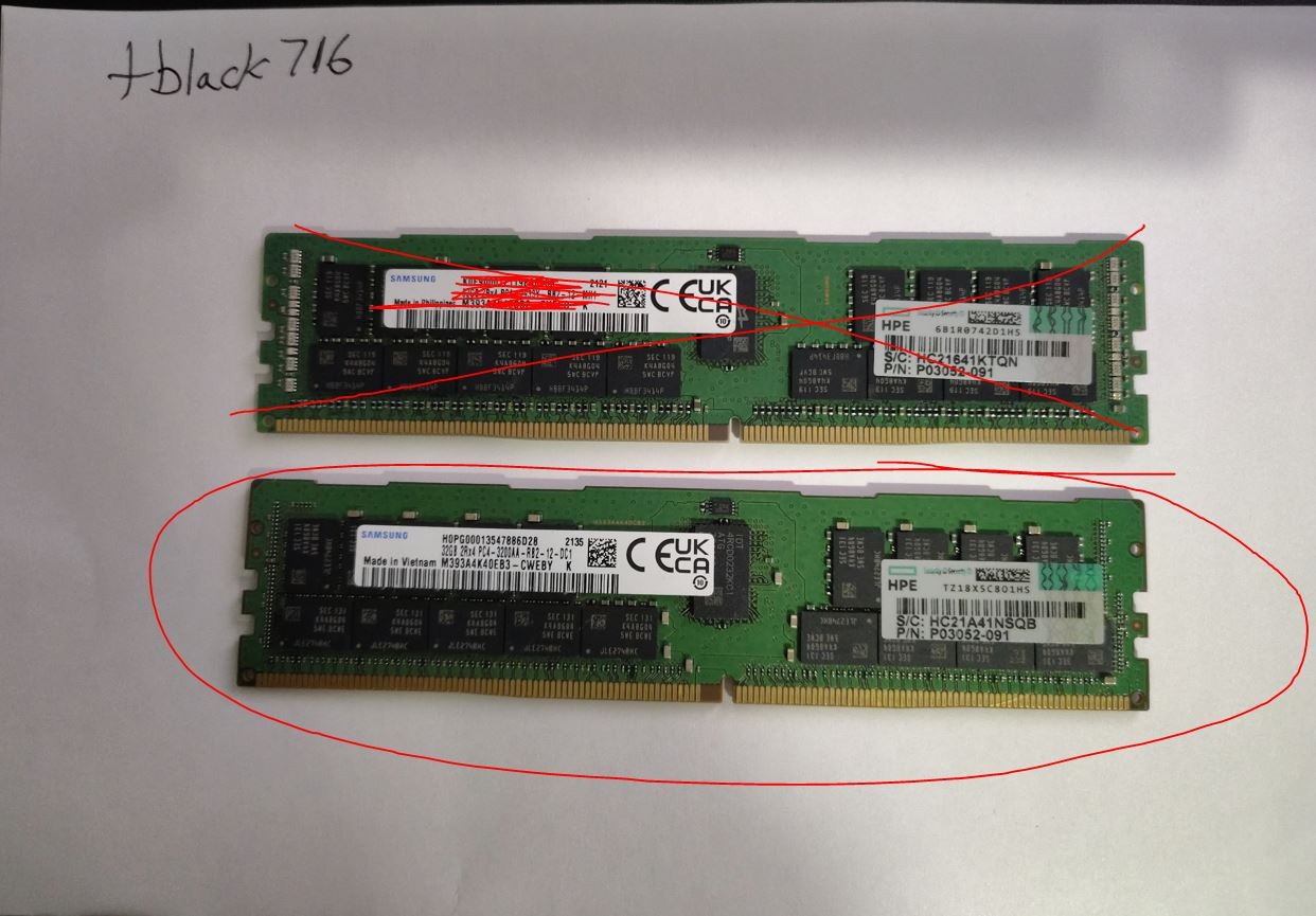 HP 32GB DDR4 RDIMM P00924-B21 P06189-001 P03052-091 P18450-B21 Server Memory RAM