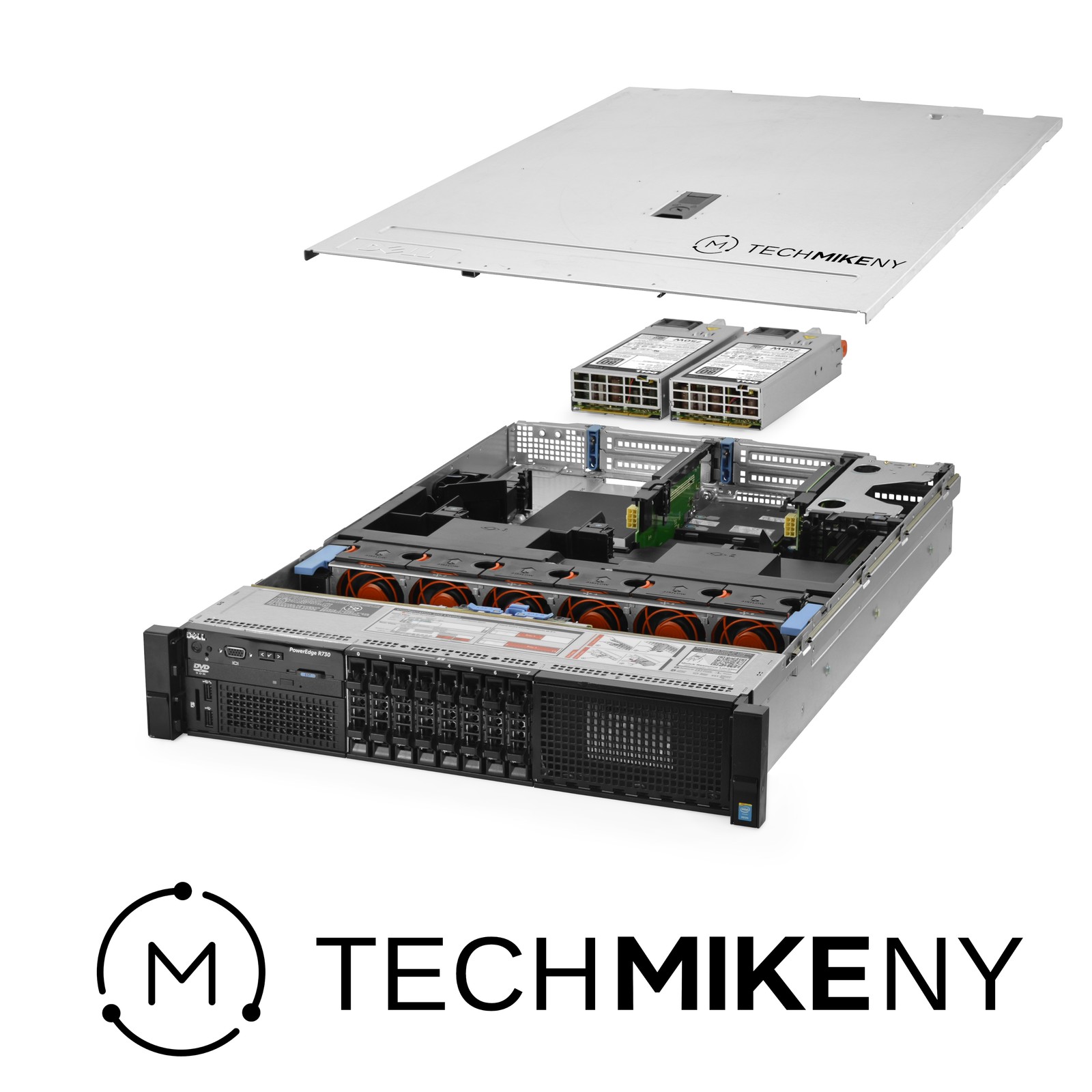 Dell PowerEdge R730 Server 2.40Ghz 16-Core 32GB RAM 1.9TB SSD Storage + Caddies