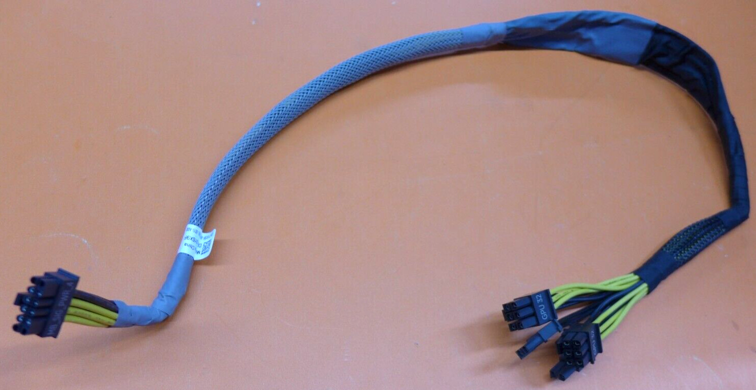 New Dell PowerEdge R750XA GPU Cable 32 – 2×6 + 2 Pin Y6X9F