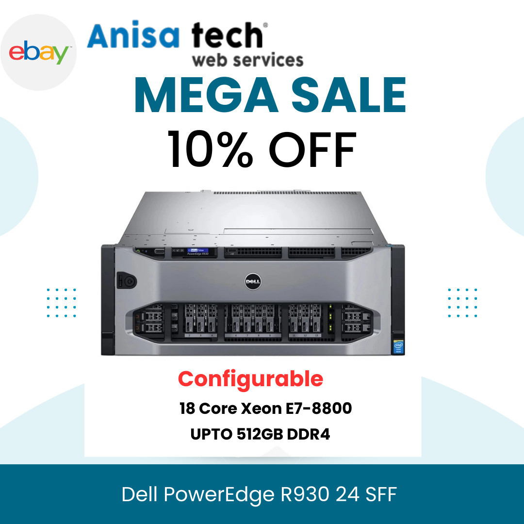 Build Your Own Dell PowerEdge R930 Xeon E7-8800 18-Core UPTO 512GB DDR4 H730p