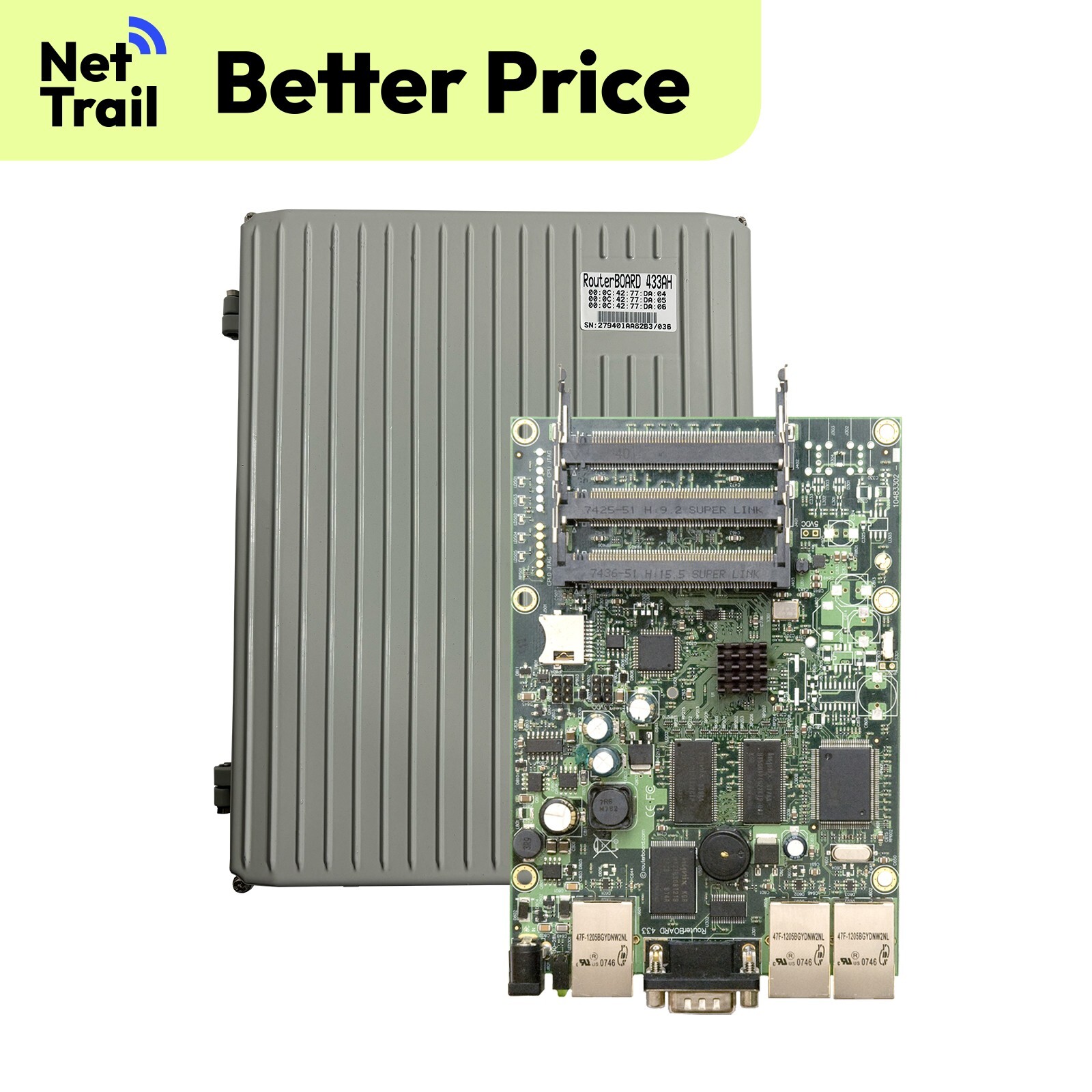 New MikroTik Routerboard 433AH RB433AH Outdoor Use