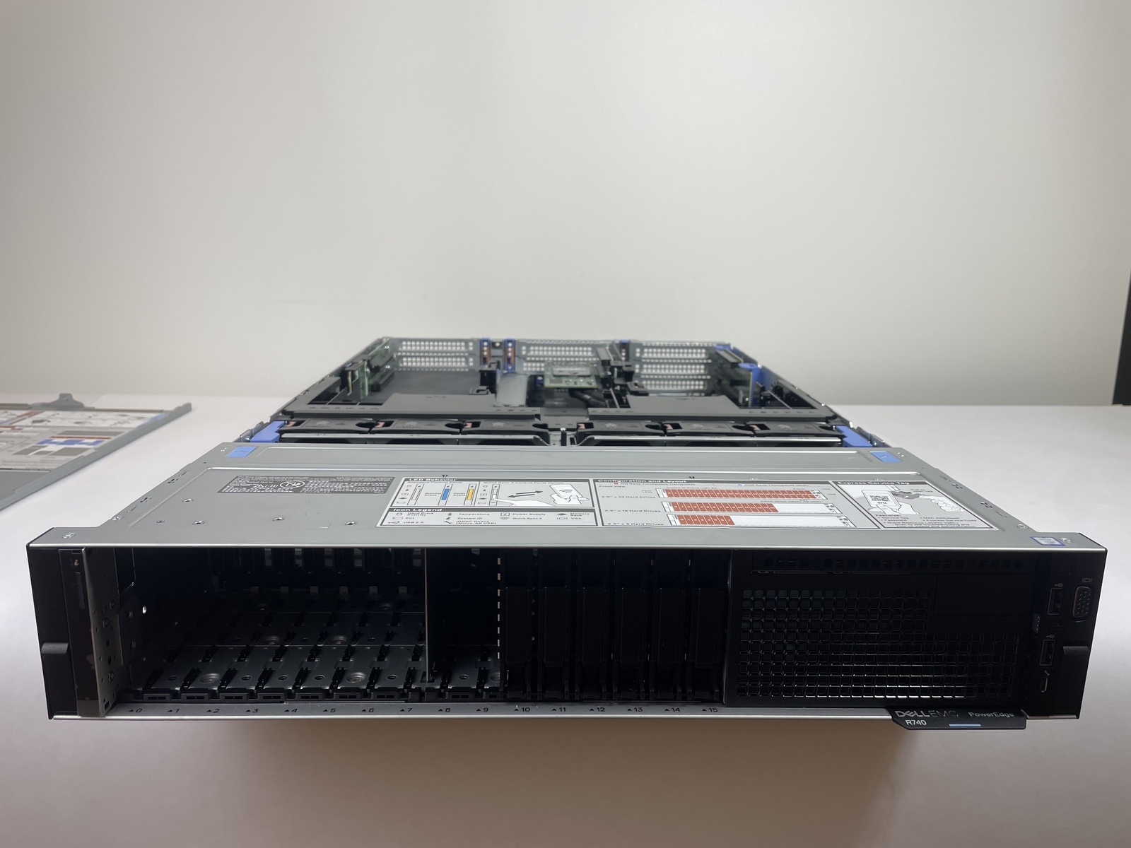 Dell PowerEdge R740 Server 16-Bay 2.5″ No CPU/No RAM with HBA330 Dual AC Rails