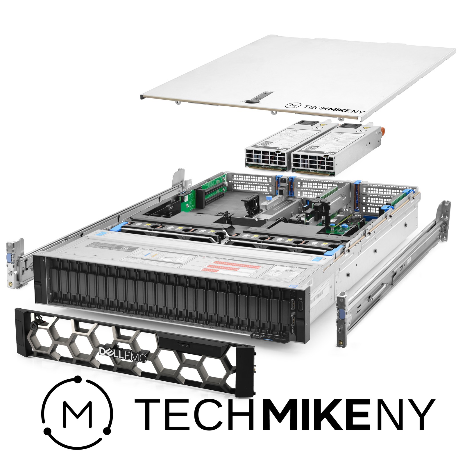 Dell PowerEdge R740xd NVMe Server 2x Gold 6258R 2.70Ghz 56-Core 512GB RAM Rails