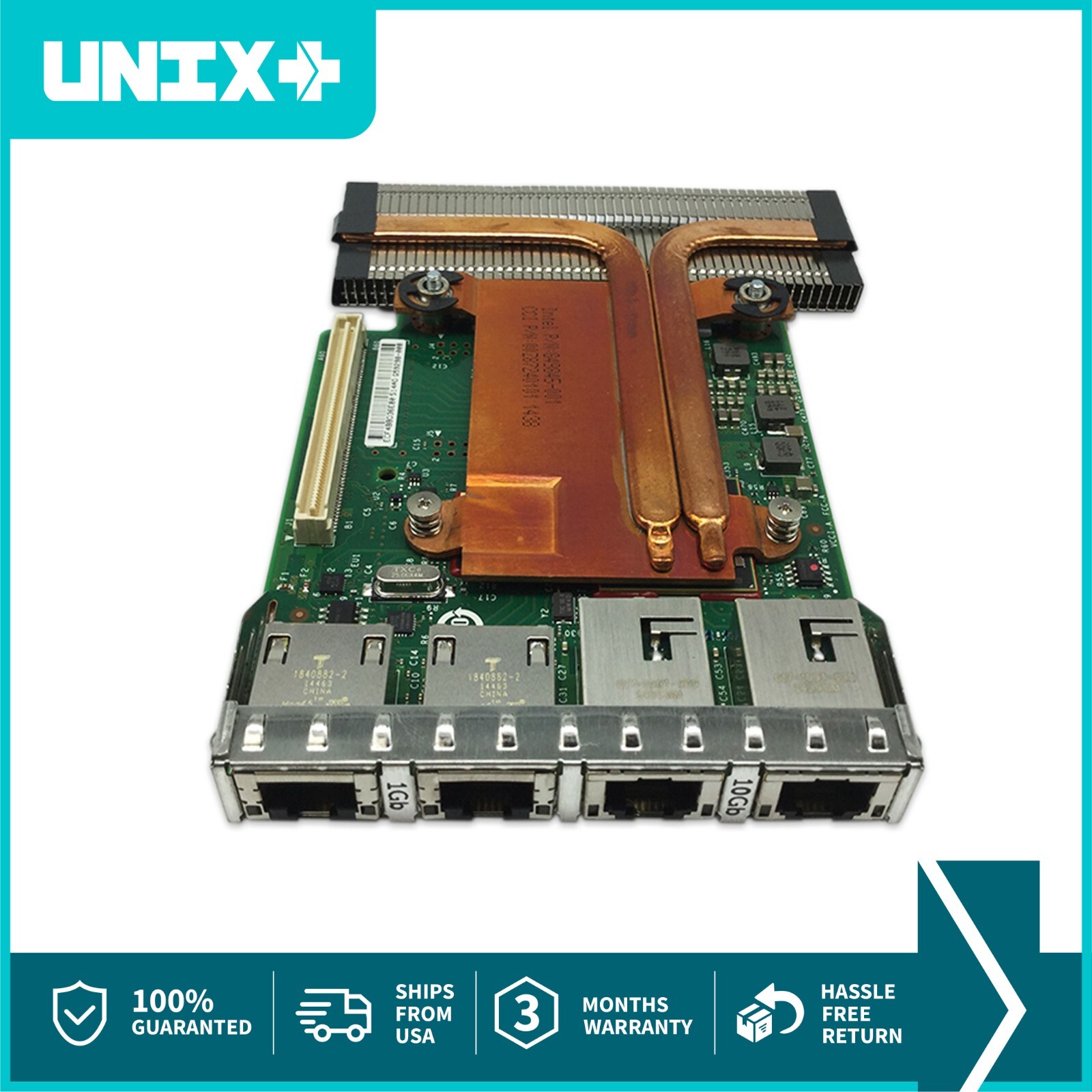 Dell 2x 10Gb-T 2x 1Gb Mezzanine Daughter Card Intel X540 Base-T2 R620 R720 R730