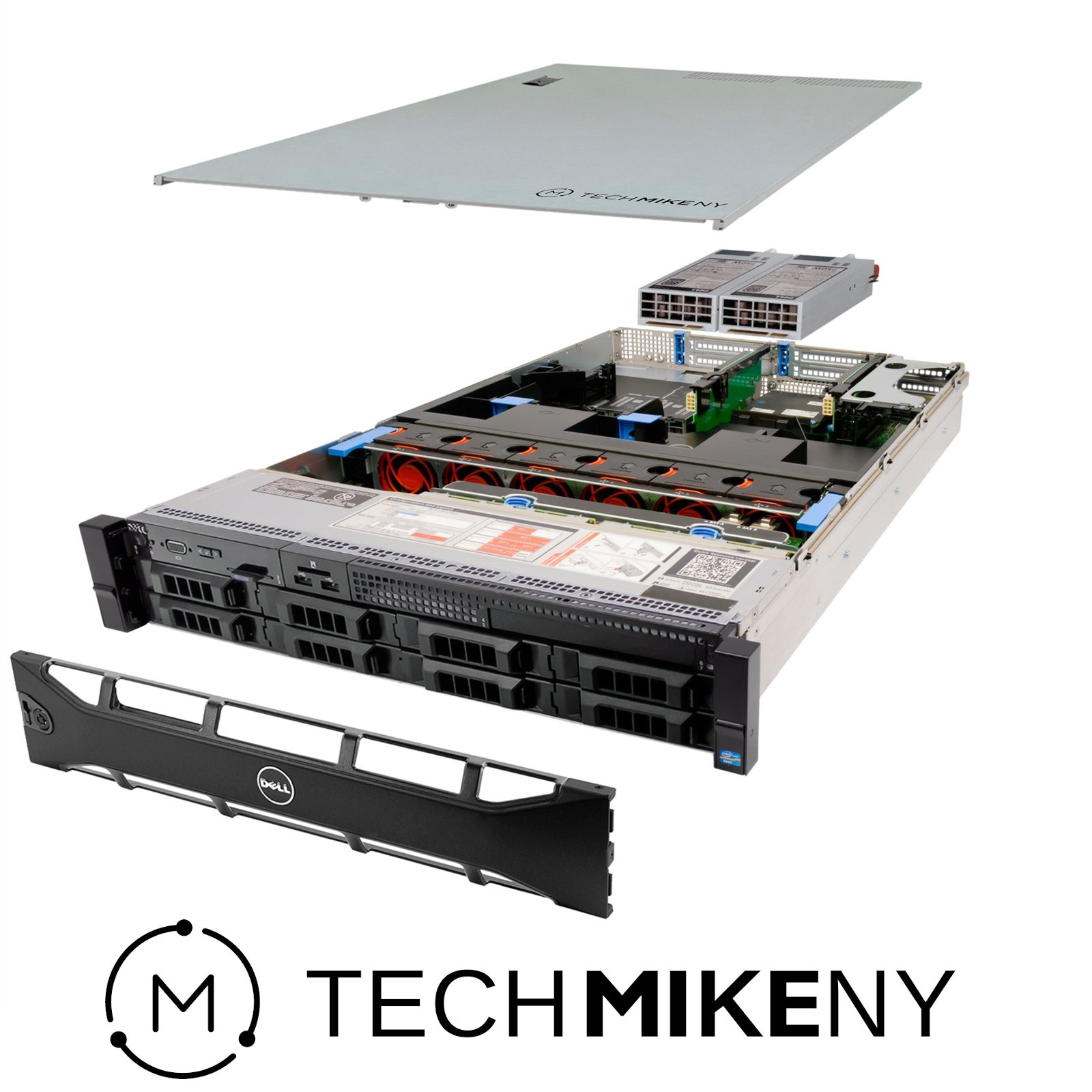 Dell PowerEdge R730 Server LFF 3.20Ghz 16-Core 512GB RAM 5x 10TB SAS +3x Caddies