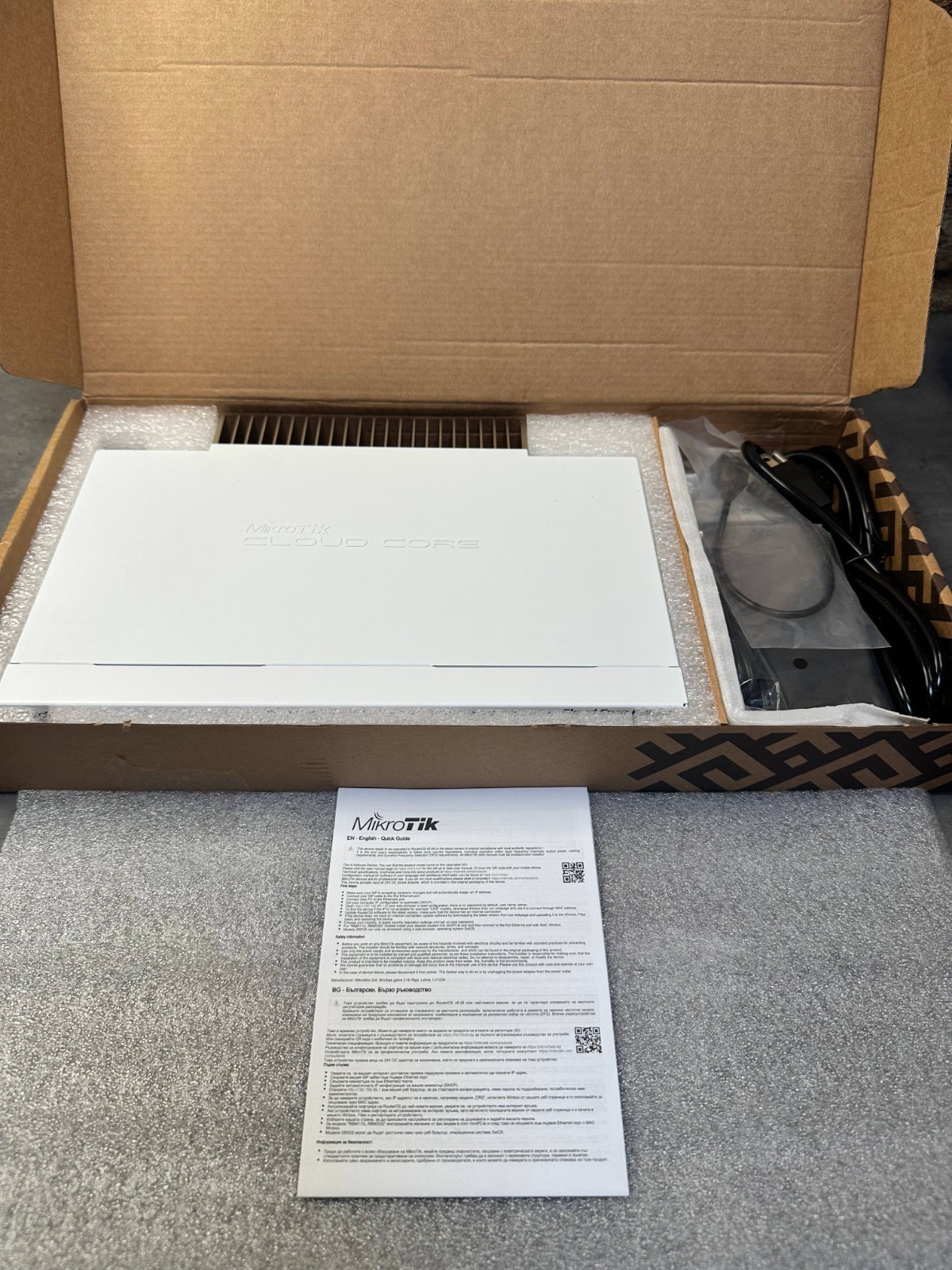 Mikrotik Cloud Core CCR1009-7G-1C-PC Gigabit Ethernet Router Board Fast Ship