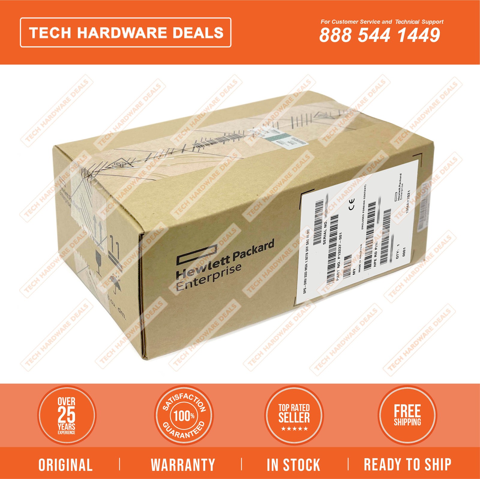 R0Q47A  NEW SEALED HPE MSA 1.92TB SAS 12G RI SFF M2 SSD