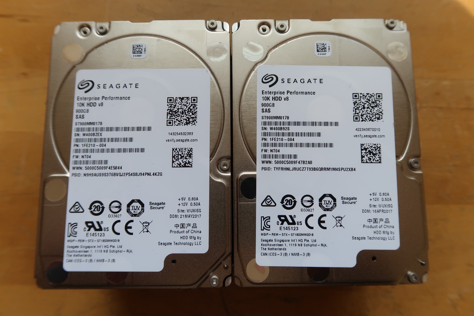 *Lot of 8 Seagate* 2.5″ 900gb 10K v8 SAS 6Gbs Dell R610 R620 R630 R710 R720 R730