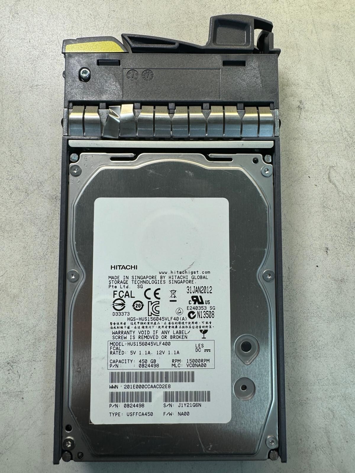 NetApp 450GB 108-00205+B2 X291A-R5 15K RPM 4.0Gbps 3.5″ Server Hard Drives