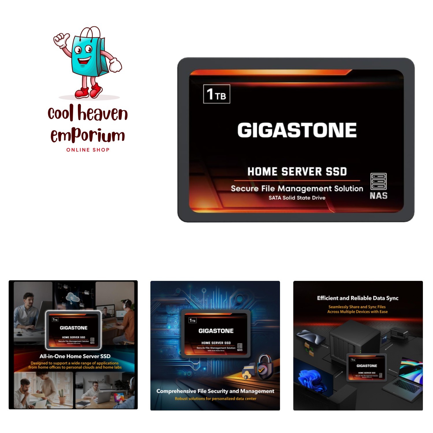 Durable 1TB SATA III SSD – 24/7 NAS Storage Solution with Power Loss Protection