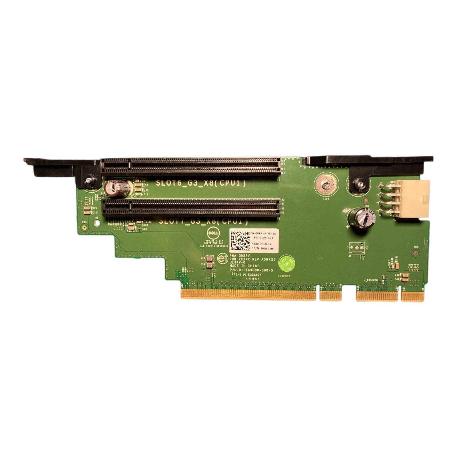 Dell Dual PCIe Riser Card 0VKRHF for PowerEdge R720 R720xd T620 Tested Working