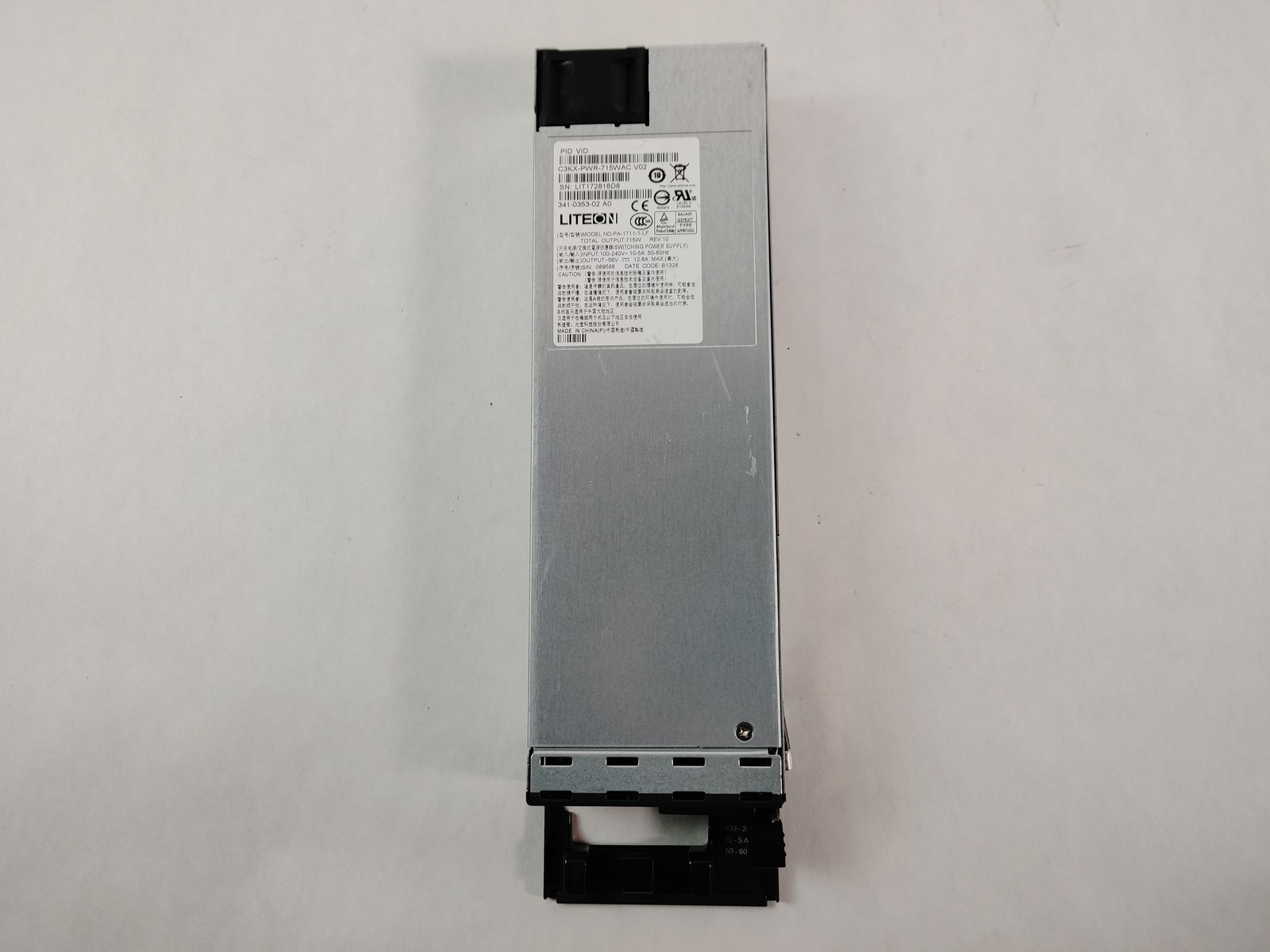 Cisco PWR-C1-715WAC 715 W Hot Swap 1U Server Power Supply 341-0560-01