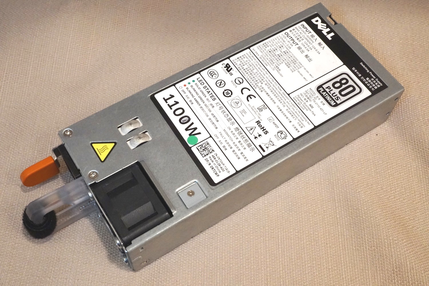 Dell PowerEdge R620 R720 R820 Server power supply PS-2112-4D1-LF L1100E-S0 NTCWP