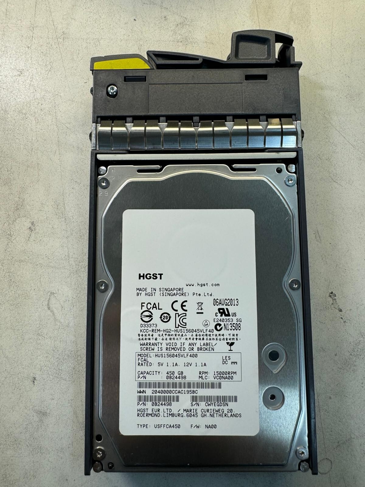 NetApp 450GB 108-00205+B2 X291A-R6 15K RPM 4.0Gbps SATA 3.5″ Server Hard Drives
