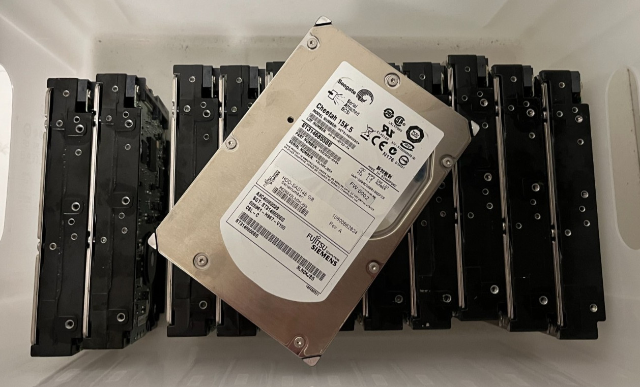Seagate Cheetah 15K.5 ST314685SSS 146GB 15K SAS 3.5″ Server HDD Lot x12 Tested