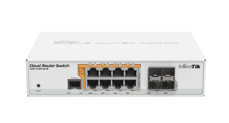 Mikrotik CRS112-8P-4S-IN Cloud Router Switch