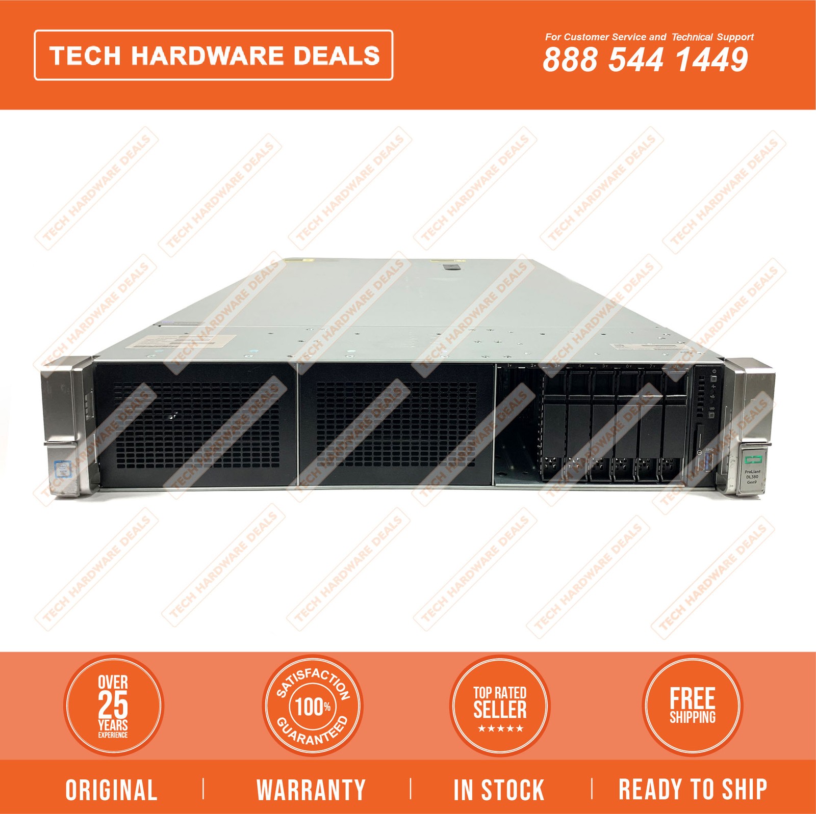 752689-B21    HPE ProLiant DL380 Gen9 E5- 2650v3 2P 32GB-R P440ar 8SFF 2x10Gb 2x