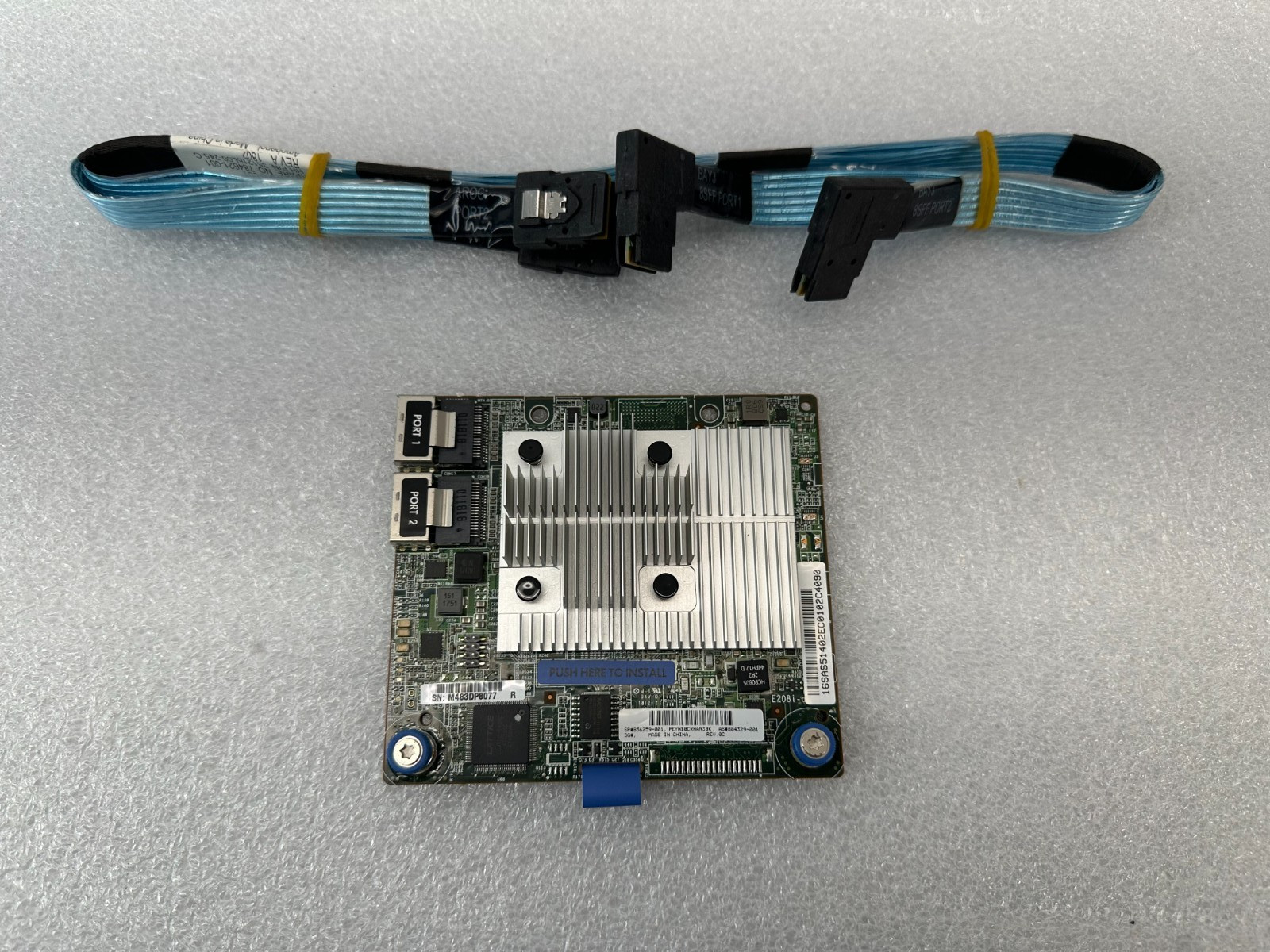 HPE Smart Array E208i-a Gen10 12Gb/s SAS Raid Controller 836259-001 w/ Cables