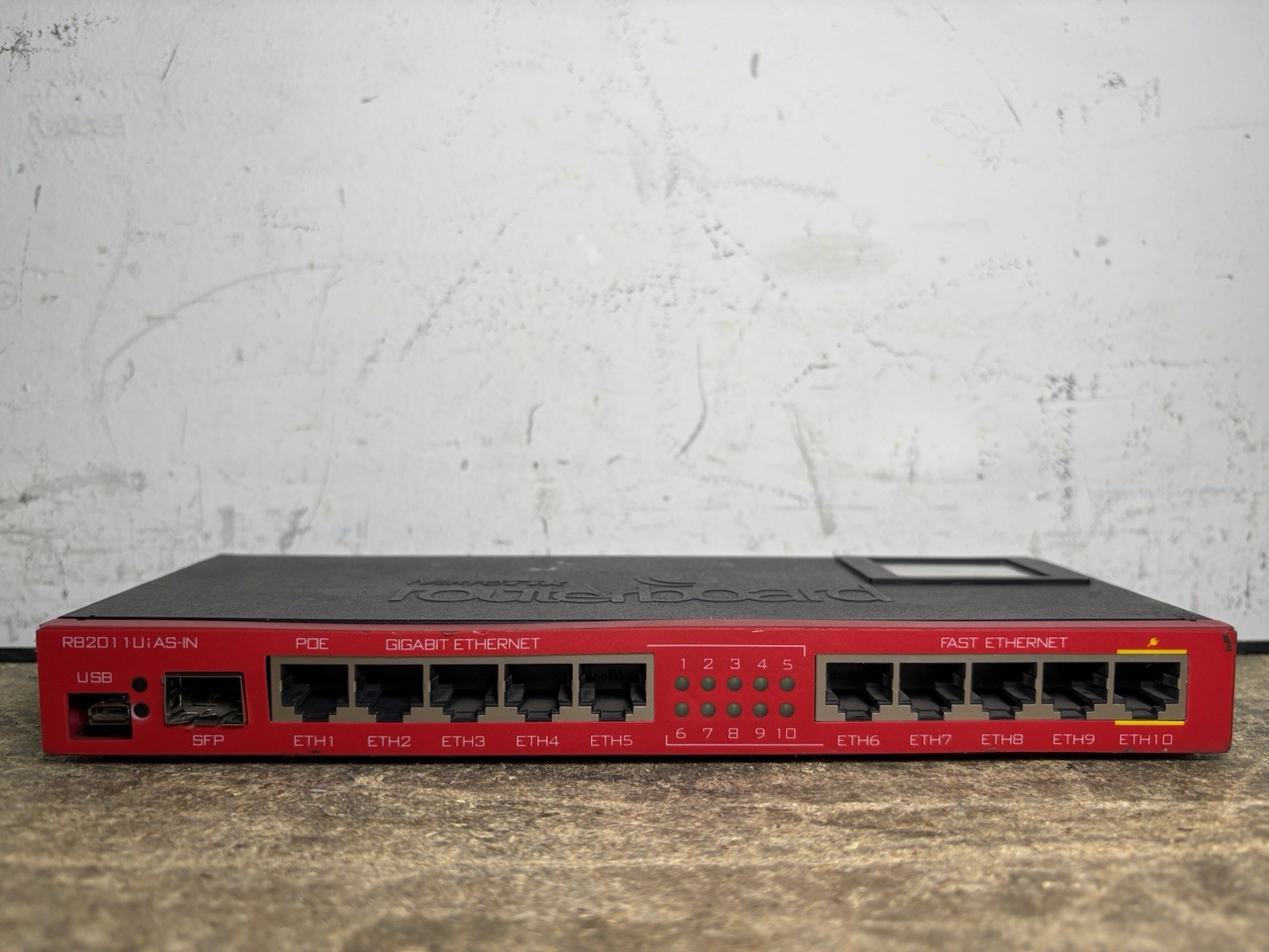 MIKROTIK ROUTERBOARD ROUTER RB2011UiAS-IN – NO POWER CORD INCLUDED