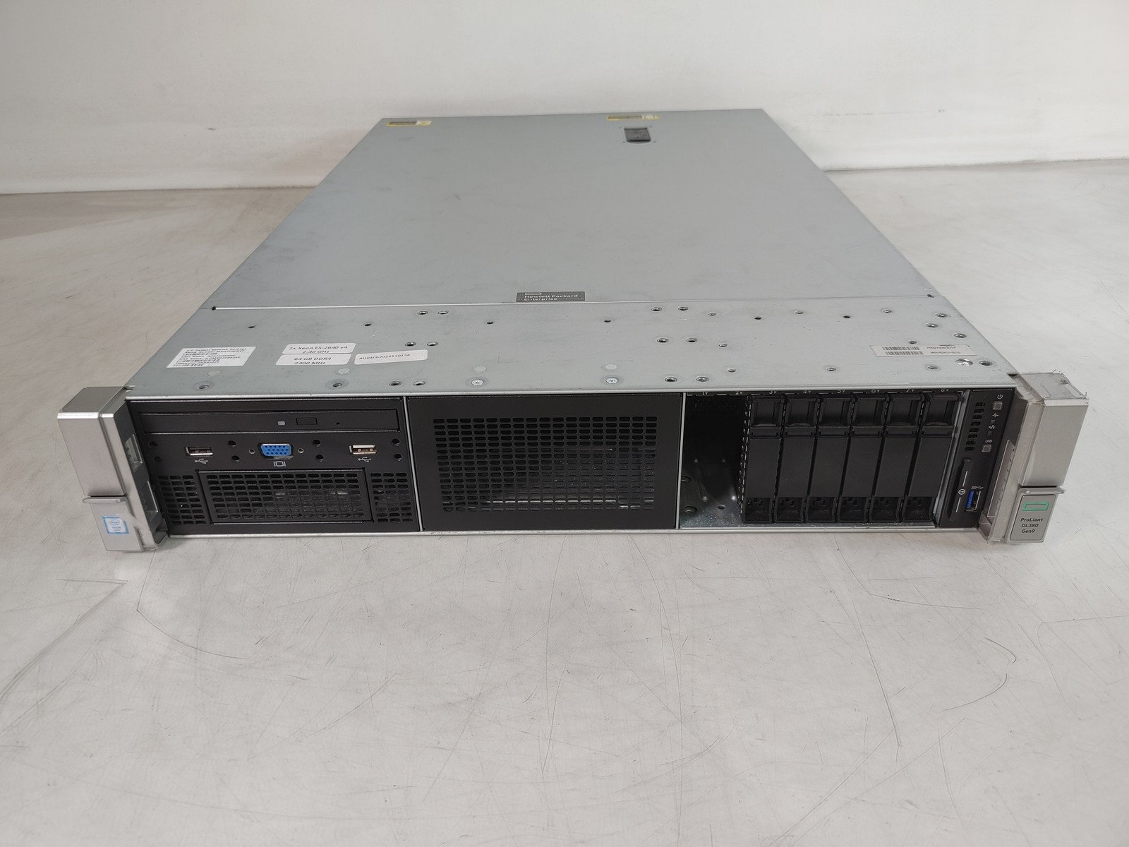 HP ProLiant DL380 Gen9 2.40 GHz Intel Xeon E5-2640 v4 64 GB DDR4 Server – No HDD
