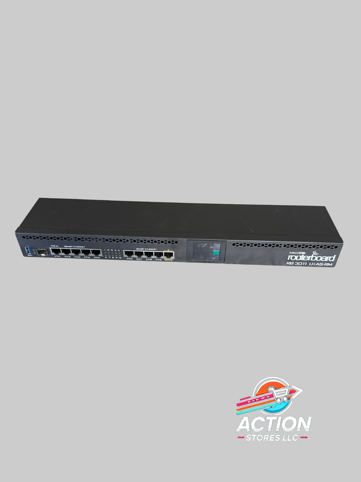 MikroTik RB3011UiAS-RM RouterBoard – 10xGigabit, SFP, 1U Rackmount – Excellent