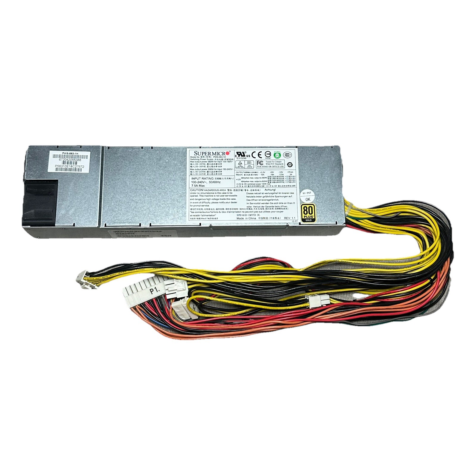 SuperMicro PWS-563-1H 560w Multi Output Power Supply