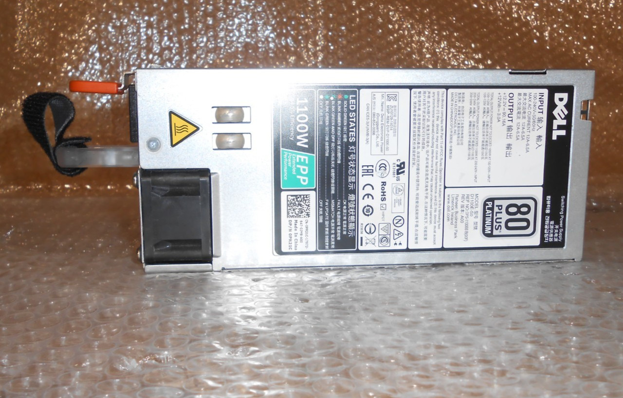 Dell D1100E-S0 PowerEdge 1100W Server Power Supply 0PR21C