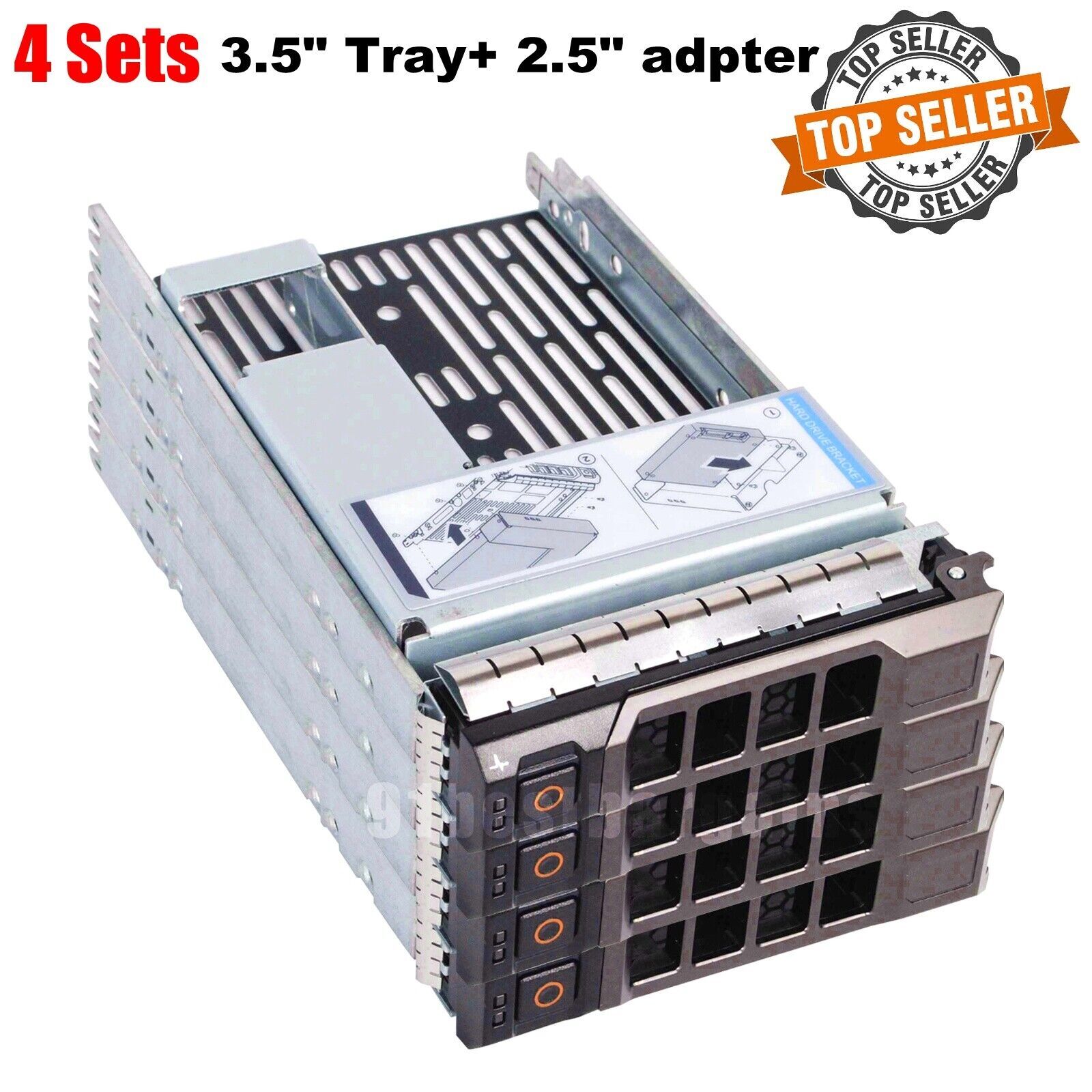 2.5″ to 3.5″ HYBRID Tray Caddy Adapter Bracket For Dell PowerEdge R720